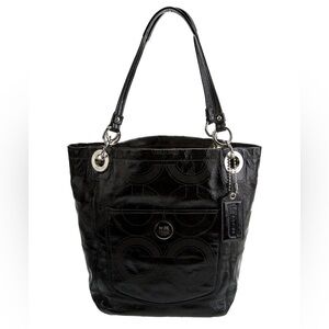 Coach Black Embossed Women's Tote Bag